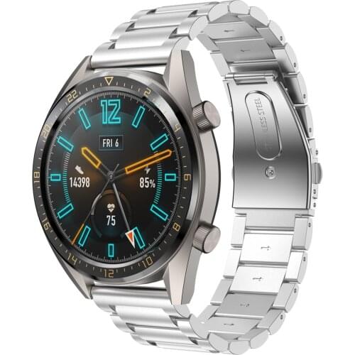 BEHUA Stainless Steel 22mm Watchband Replacement For Huawei Watch GT 46mm /42mm watch strap For HUAWEI WATCH GT 2 46mm Wristband