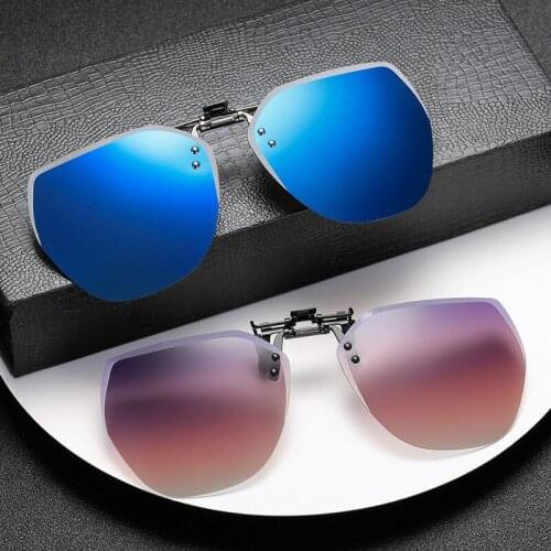 Frameless Polygon Sunglasses Laser Clip Sunglasses Womens Polarized Sunglasses Mens Driving Glasses Eyewear & Accessories