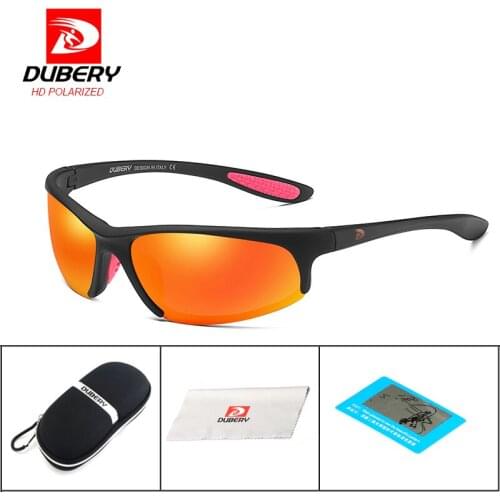 DUBERY Brand Design Men Polarized Sunglasses Driving Fishing Shades Cool Fashion Sun Glasses For Men Mirror Goggle Eyewear UV400