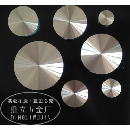 UNILOCKS diameter 50MM*8MM diameter aluminum pie cake decoration cabinet screw holes foot glass table accessories aluminum pie