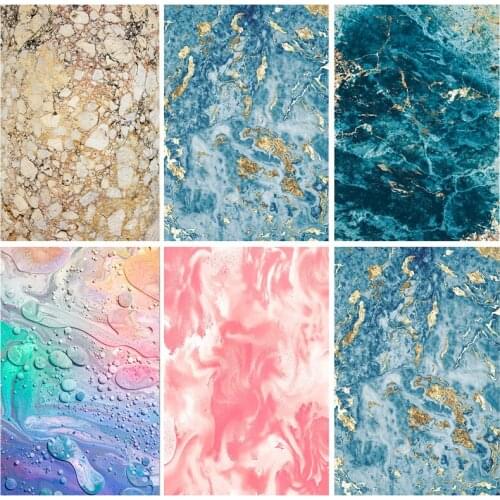 ZHISUXI Vinyl Custom Photography Backdrops Props Colorful Marble Pattern Texture Photo Studio Background 201128SDS-02