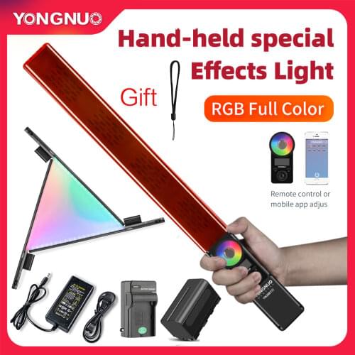 Yongnuo YN360 III YN360III Handheld 3200K-5500K RGB Colorful Ice Stick LED Video Light Touch Adjusting Controlled by Phone App