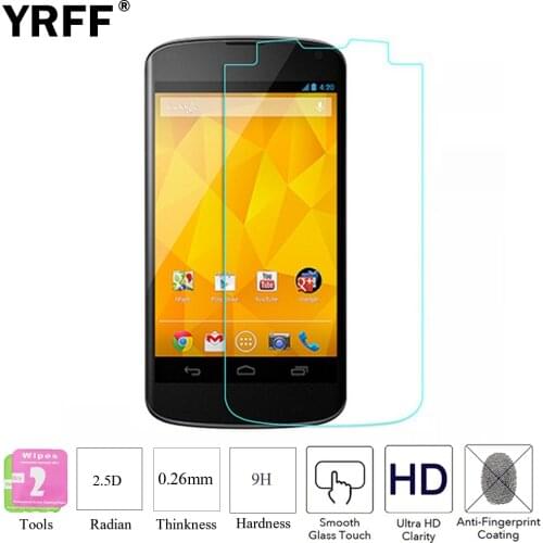 2PCS 2.5D 0.26mm 9H Premium Tempered Glass Protective Film Screen Protector For LG Google Nexus 4 E960 5 E980 5X 6 6P Pixel XL