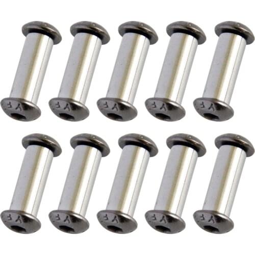 10pcs/lot Knife Handle Bolt Rivets Scale Screw Fastener Nut DIY Making Material Hex Head Screws