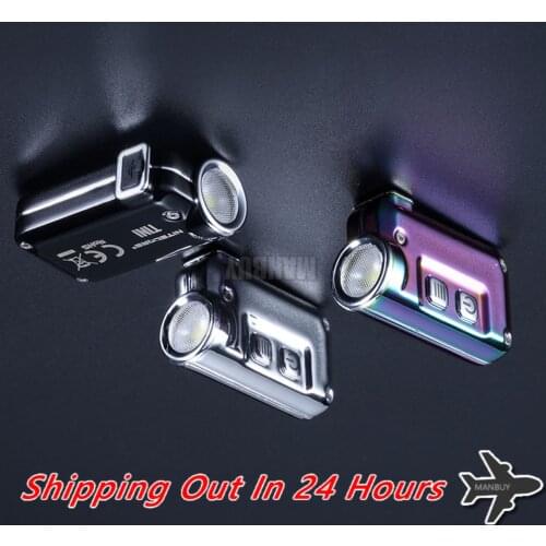 2021 nitecore TINISS CU Metal Keychain Light Built In 283mAh Li-ion Battery Micro USB Rechargeable KeyButton Mini EDC Flashlight