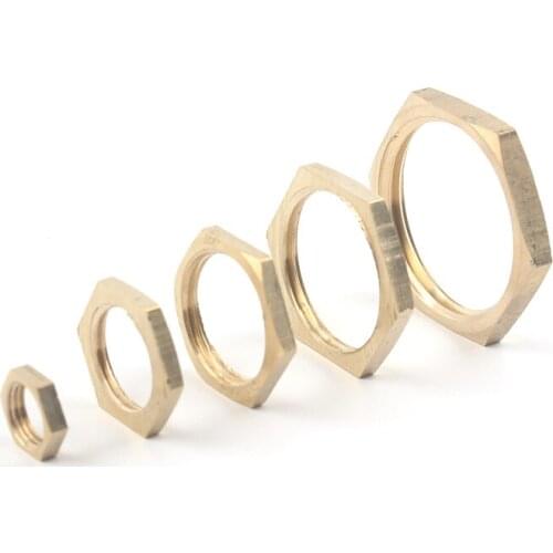 5pcs High Quality Female Thread 1/8'' 1/4'' 3/8" 1/2" 3/4" 1" Hexagonal Nuts Caps Water Heating Fixed Cap Sealing Metal Fittings