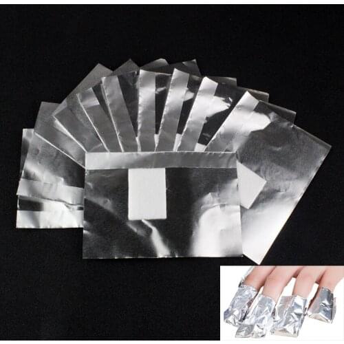 50Pcs/Lot Nail Gel Polish Removal Wraps Cotton Aluminum Foil Clean Gel Nail Polish Acrylic Remover Pads Manicure Tools