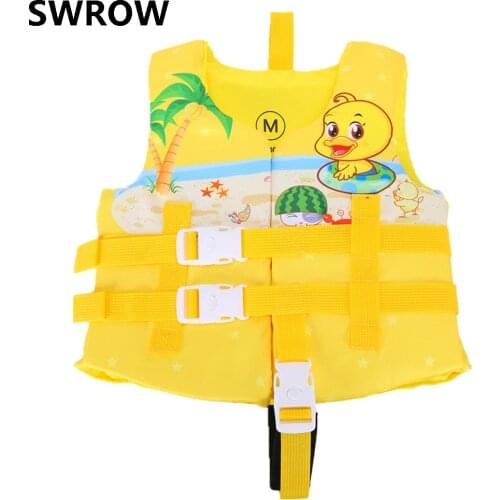 2021 Childrens Lifesaving Vest Boys and Girls Cartoon Floating Jacket Swimsuit Sunscreen Swimming Pool Safety Equipment