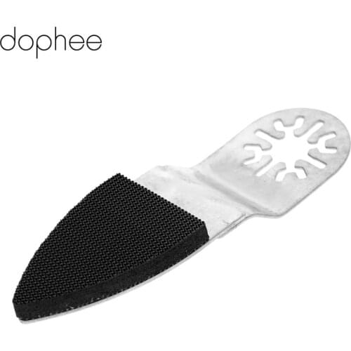 Dophee Release Stainless Steel Oscillating Finger Sanding Pad Oscillating Multi Tool Polishing Grinding Drill Dremel Rotary Tool