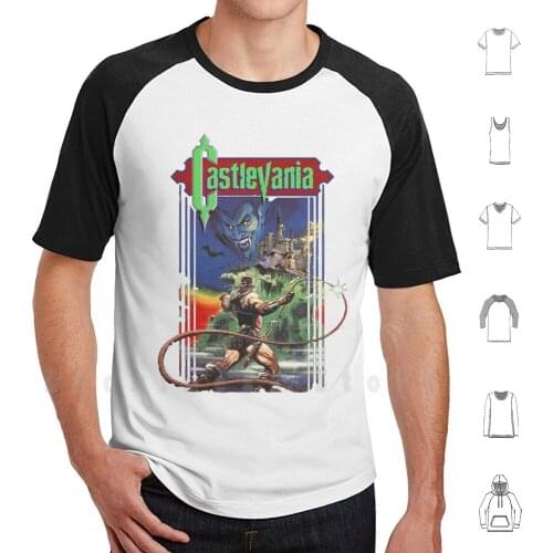 Heroes T Shirt DIY Cotton Big Size S-6xl Fdhl Castlevania Video Games Pixelart Pixel Art Sprite Sprites Retro Classic