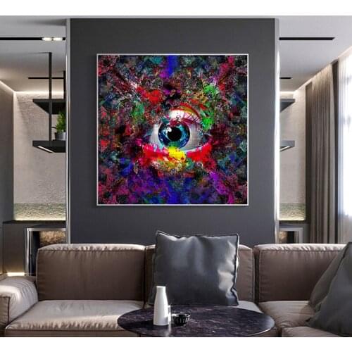 The Eye of Modern Creative Wisdom Canvas Print Wall Art Painting for Living Room Decorative Wall Canvas Art Poster and Prints
