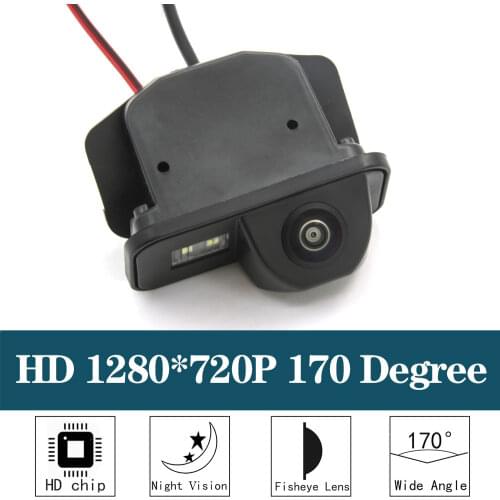 For Toyota Corolla E140 E150/ Avensis II T250 Sedan/Alphard HD 720P 170 Degree Fisheye Lens Car Reversing Rear View Camera