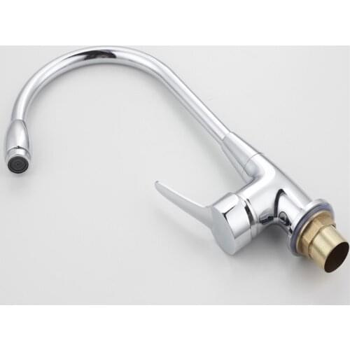 Chrome 360 Degree Swivel Alloy Kitchen Mixer Cold Hot Basin Sink Tap Faucet