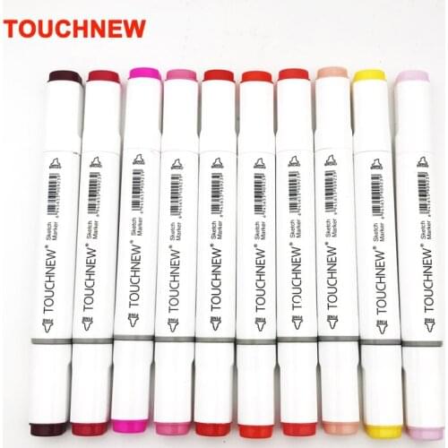 TOUCHNEW 10 Colors Art Markers Double Head Sketch Markers Alcohol Based Ink Art Supplies