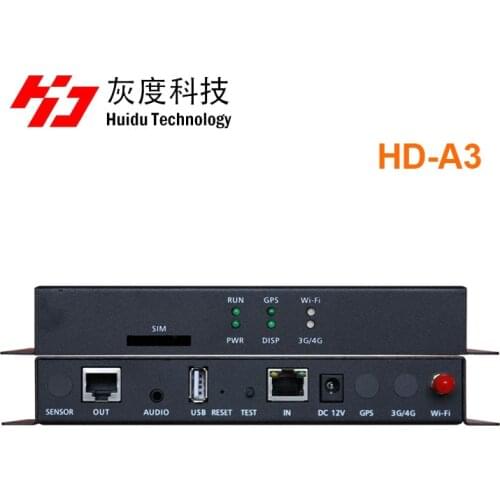 Huidu HD-A3 USB full color Async LED controller LED video display player box 1024*512 pixel support asyn large display
