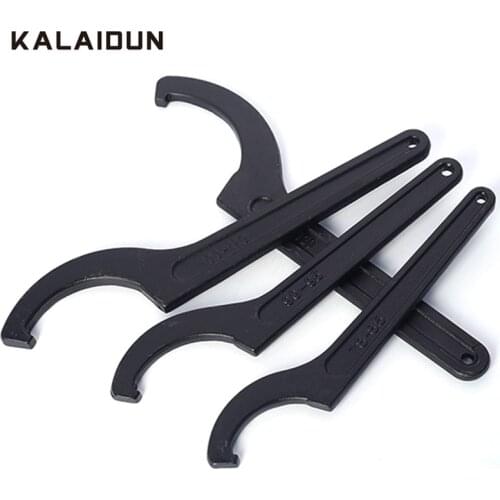 KALAIDUN Round Nut Hook Wrench Universal Crescent Open-end Spanner Adjuster Motorcycle Bike Absorber Shock Wrench Hand Tools