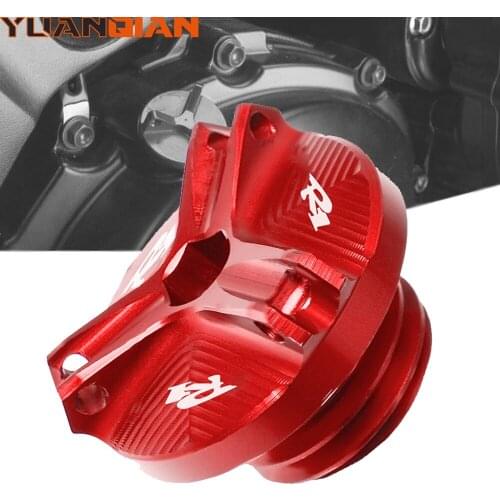 Motorcycle CNC Aluminum Oil Filler Cap Plug cover For Yamaha R1 YZF-R1 1998-2020 2019 2018 2017 2016