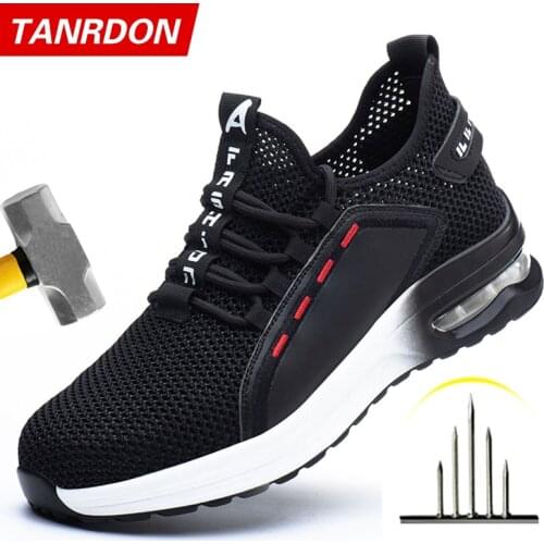 Men Work Safety Shoes Anti-puncture Working Sneakers Male Indestructible Work Shoes Men Boots Lightweight Men Shoes Safety Boots