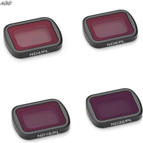 4pcs lens Filters kit ND-PL ND4 + ND8 + ND16 + ND32 Filters For DJI osmo Pocket / osmo Pocket 2 camera gimbal accessories