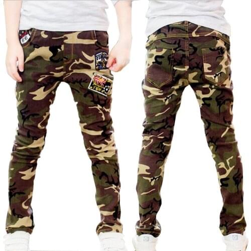 Big boys Casual Pants Children Outdoor Camo Pants Kids Army Design Camouflage trousers baby boys casual pants high quality 4-13Y