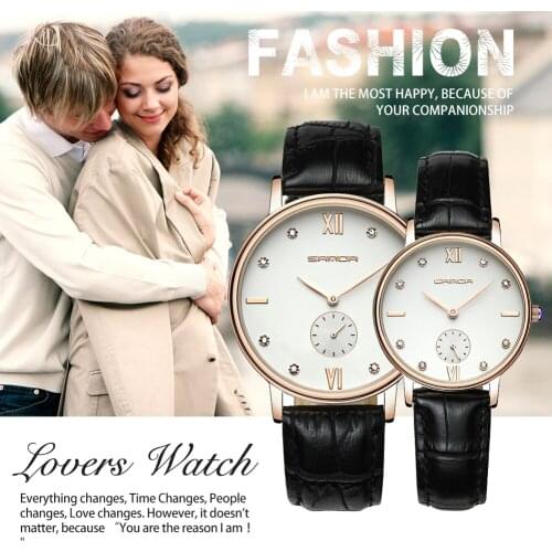 Luxury Brand SANDA Quartz Wristwatch for Women Dress Leather Bracelet Waterproof Fashion Girl Gift Female Clock bayan saat 2020
