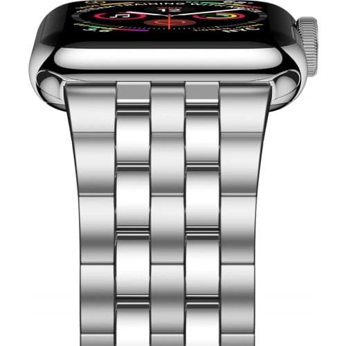 Compatible for Apple Watch Band Series 5 4 40mm 44mm Series 3 2 38mm 42mm Replacement Metal Strap for Iwatch Band Women Men belt