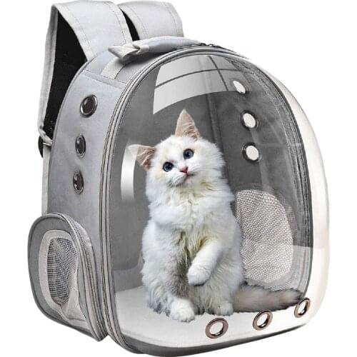Cat Carrier Bags Breathable Pet Carriers Small Dog Cat Backpack Travel Space Capsule Cage Pet Transport Bag For Carrying Cats