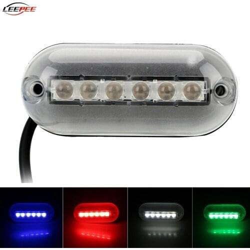 12V Car RGB Truck Atmosphere Light Mood Ambient Lamp Position Strobe Beacon LED Marine Ship Yacht Auto Accessories Waterproof
