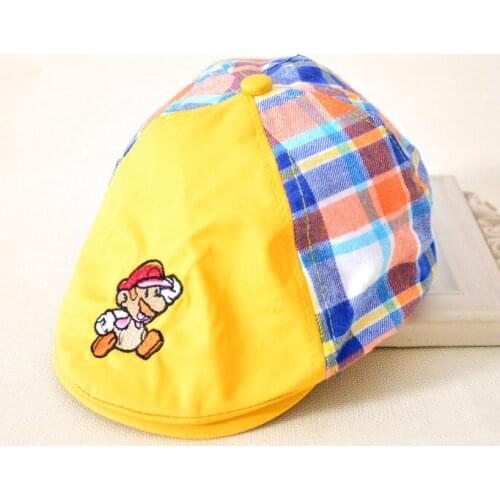 TDX C19 Freeshipping 2016 Hot spring and summer bonnet baby boy child sun-shading beret cap