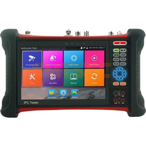 1920*1200 7" CCTV Tester Monitor Onvif DC12 POE HDMI I/O Support H.265 4K IPC AHD+CVI+TVI+Analog+IP 6 in 1 Camera Tester X7-ADH