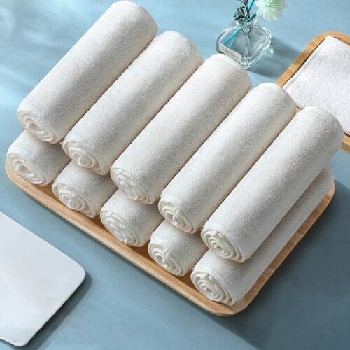 Kitchen Dishcloth Cleaning Cloth Double-layer Thicken Absorbent Bamboo Fiber Daily Kitchen Dish Towel Kitchen Rag Scouring Pad