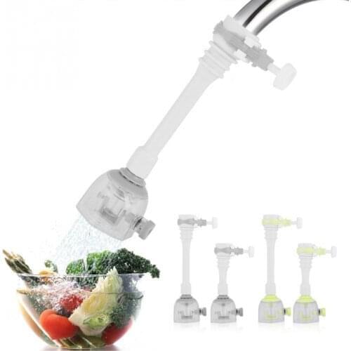 1 Set Kitchen Faucet Extender 360 Degree Adjustable Movable Water Saving Splash-proof Kitchen Gadgets Water Tap Extension Filter