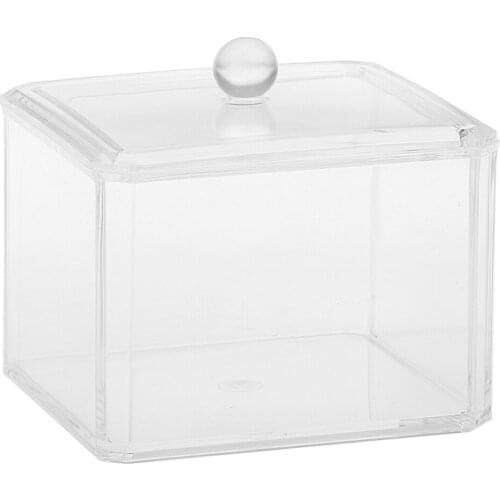 Makeup Cotton Pads Swabs Organizer Case Cosmetic Storage Box Holder