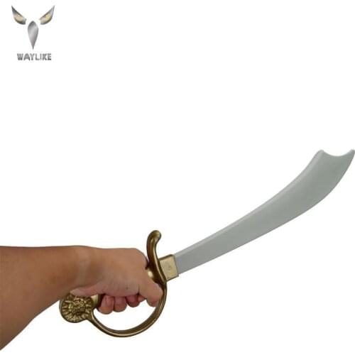 WAYLIKE Pirate Captain Jack Cos Weapons Toy Sword Movie Stage Halloween Caribbean Pirates Simulation Props Youth Toys