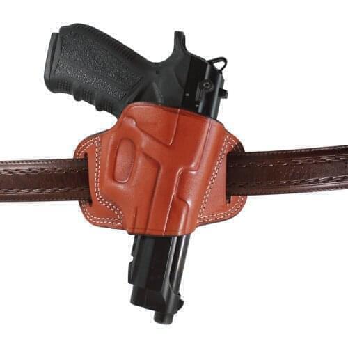 YT HOBBY HS 2000 Real Leather Two Slot Sport OWB Carry Fast Draw Handmade Pistol Firearm Gun Holster Pouch
