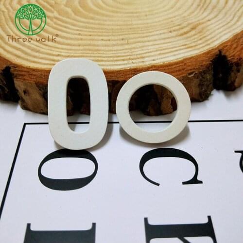 20pcs DIY earring jewelry making accessories white geometric wood beads round loose