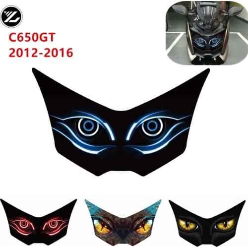 For BMW C650GT 2012-2016 2015 2014 13 Motorcycle Accessories Front Fairing Headlight Guard Sticker Head light protection Sticker