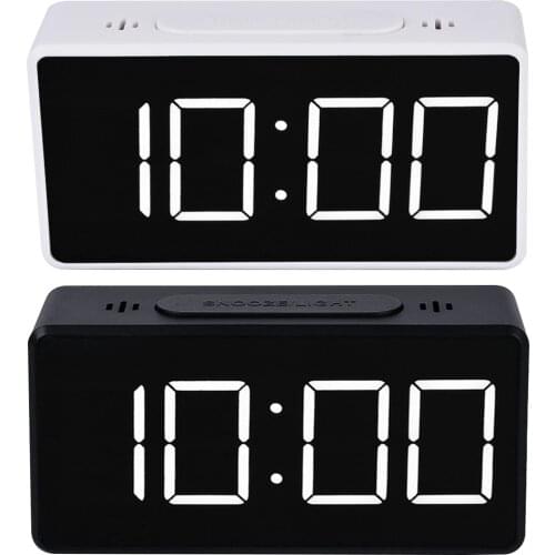 Digital Alarm LED Clock Snooze Table Clock Electronic Clock Desk Alarm Clock USB Timer Calendar °C-℉ Thermometer