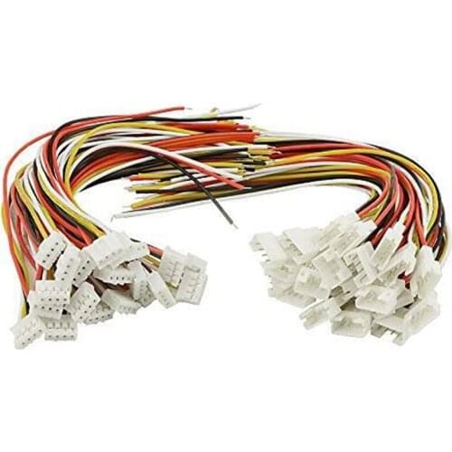 40PCS(20 Pairs) 2.0mm 4 PIN Female Male Connection Plug with 15cm Terminal Connector Wire Cable Compatible for JST PH