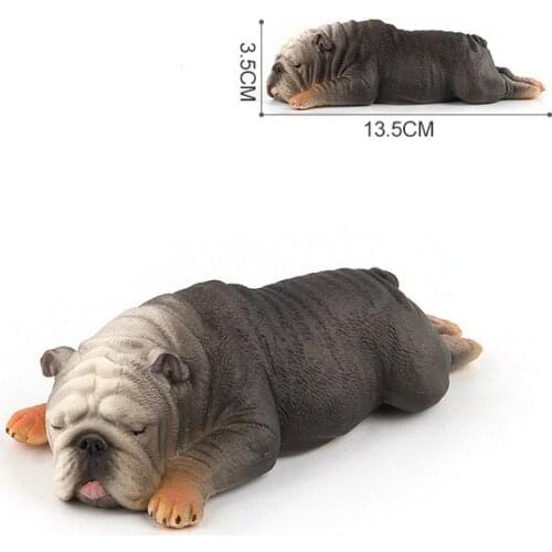 Simulation Dog Figurine r Bulldog Golden Retriever Pet Model Action Figures Home Decoration Educational Kids Toys