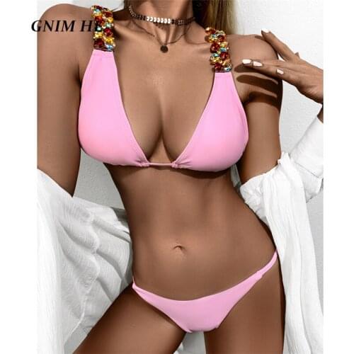 Розовые купальники GNIM HL China At AliExpress