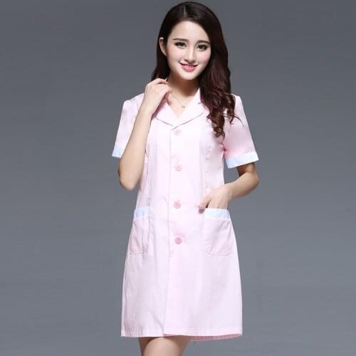 Custom work clothes summer short sleeve professional suit apron women