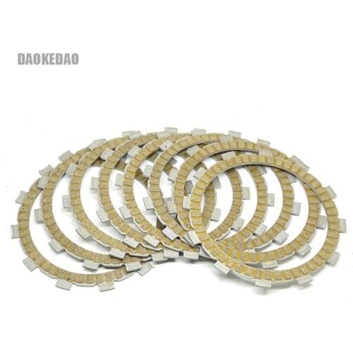 For Kawasaki Vulcan VN 800 900 Classic Drifter Custom VN800 VN900 Parts Fiber Clutch Friction Disc Plate Kit 8 Pieces Set