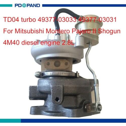 Turbo charger kit TD04 TF035 turbocharger supercharger part 49377-03033 49377-03031 for Mitsubishi Montero Pajero II Shogun 2.8L