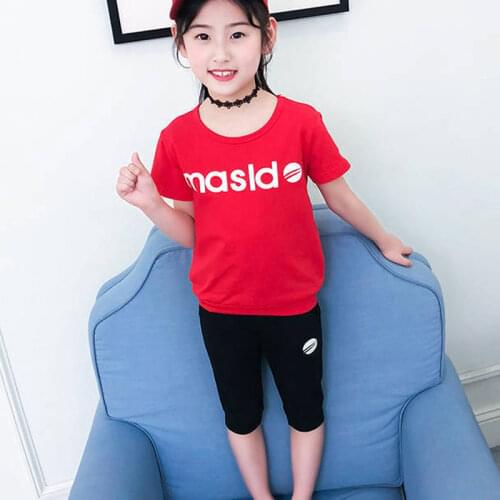 Clothing Sets Summer Toddler Girls Clothes 2pcs Outfits Kids Clothes For Girls Tracksuit Suit For Girls Children Clothing