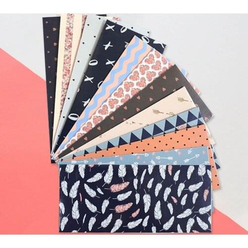 12Pcs Envelopes Set Printed Cash Envelopes with 12Pcs Budget Sheets Label Stickers