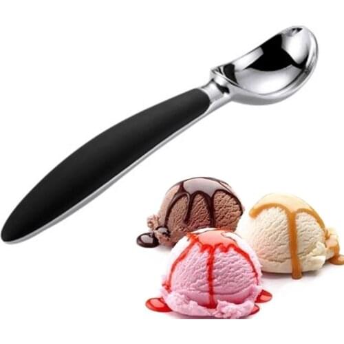 Zinc Alloy Icecream Scoop Anti-slip Ergonomic Handle Durable Spoon for Dessert GQ