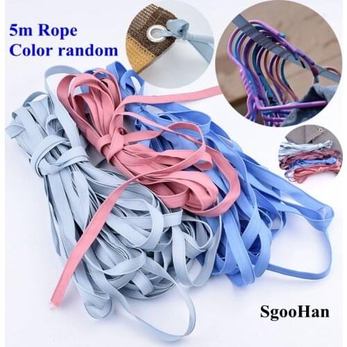 5m Nylon Home Clothesline Maza Stools Rope Sun Shading Net fixing Greenhouse Film Flat Strip Fruit Tree Branch Pulling Rope