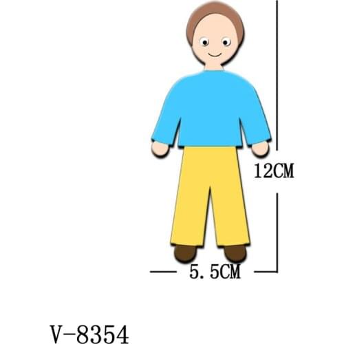 New boy Wooden Dies Cutting Dies Scrapbooking /Multiple Sizes /V-8354