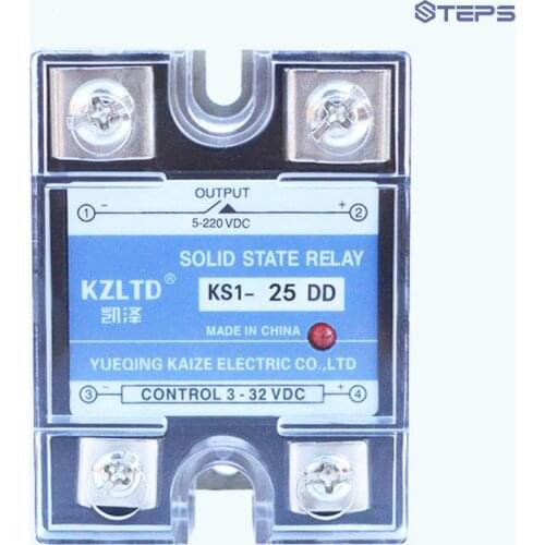 Single-phase solid state relay DC to DC 25A solid relay switch SSRVAC